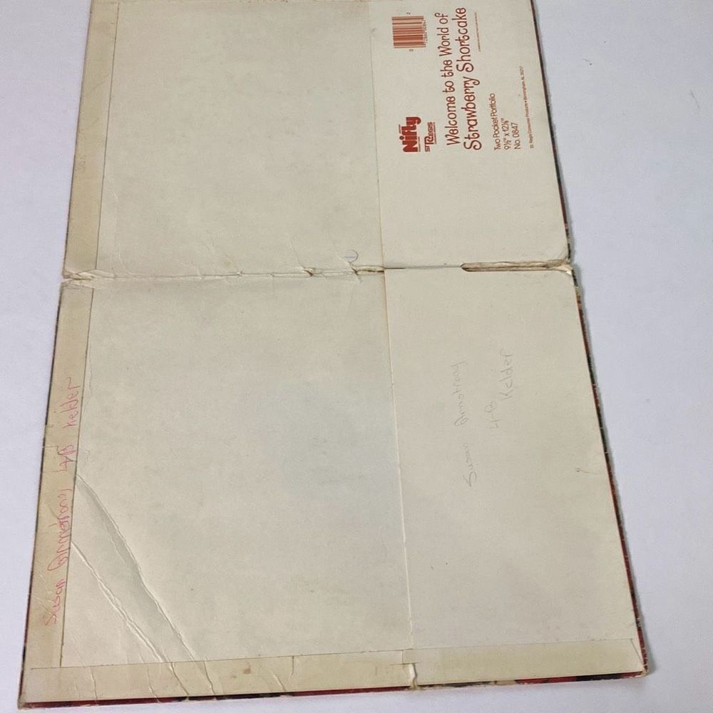 Lot of 6 Strawberry Shortcake pocket folders 1980 St Regis - Picture 13 of 16